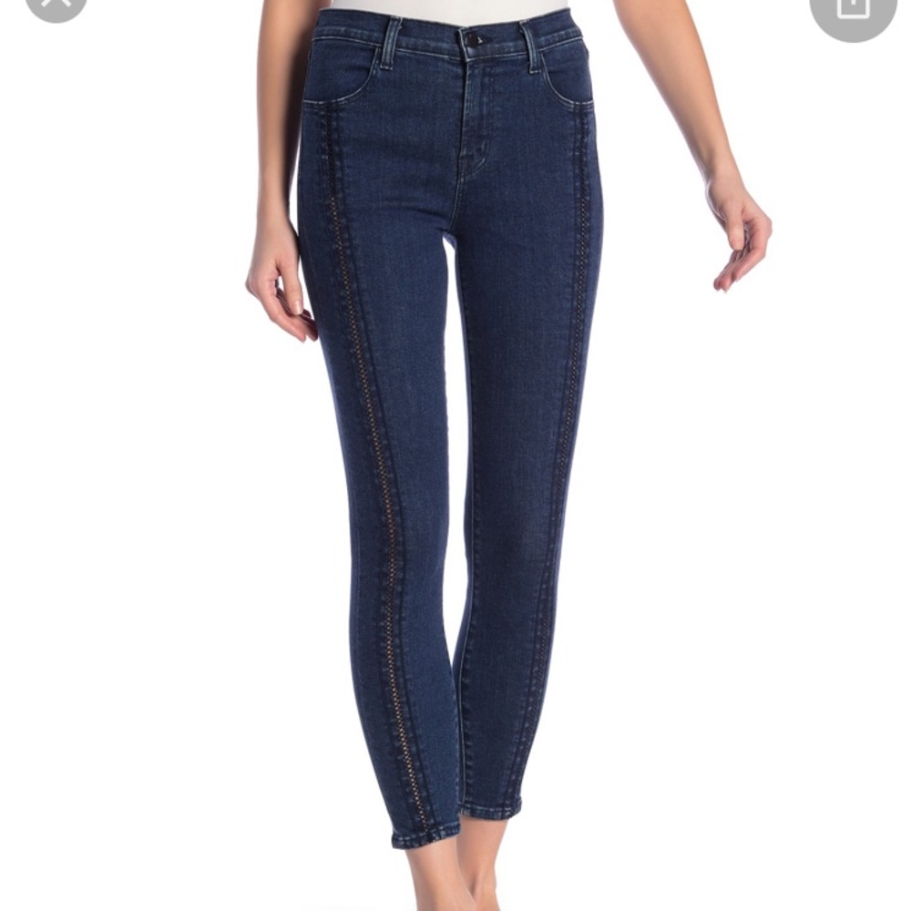 J Brand Alana High Rise Skinny Cropped Jeans 26